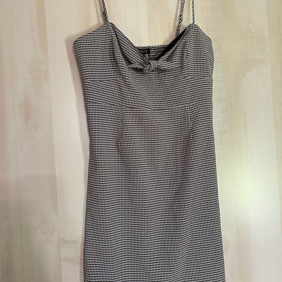 1. State black & white check mini dress, sz 10 new with tags - Picture 4 of 16